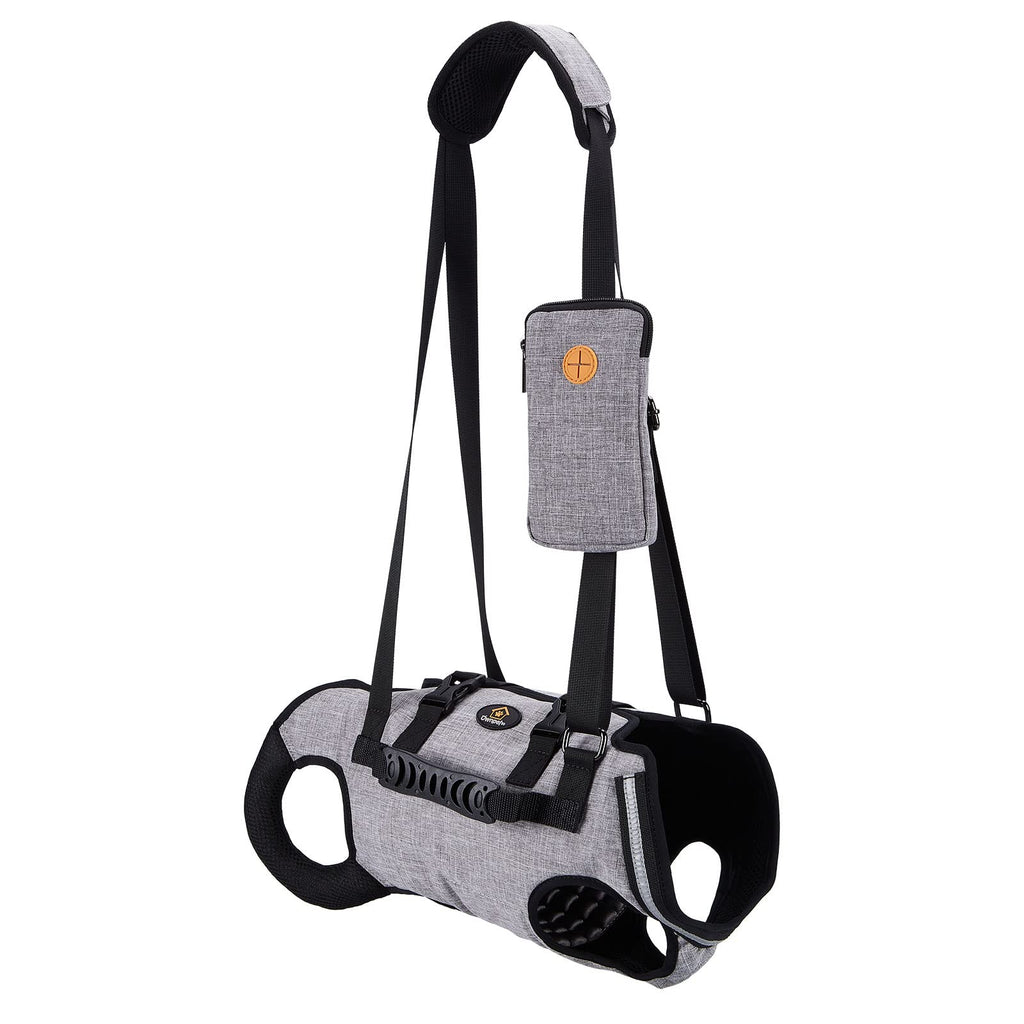 Ownpets Dog Sling Harness Outdoor Sling Bag for Spine Protection Whole Body Support Support Vest to Assist Aged Dogs Outdoor (L)