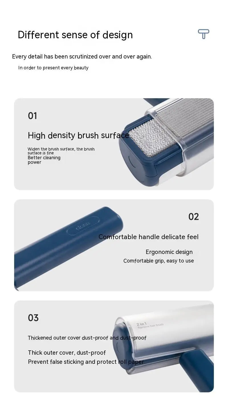 Pet Hair Remover with Extra Sticky Lint Roller (1pc)