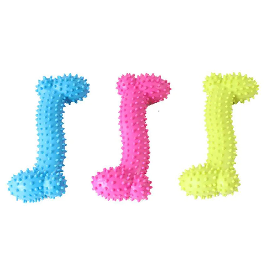 Durable Dog Chew Toy with Spikes for Teeth Care