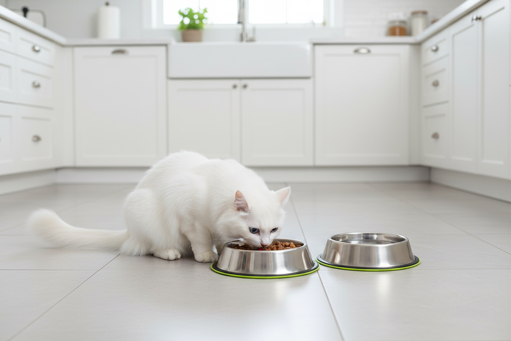 Cat Bowl Set - Kitchen Scene