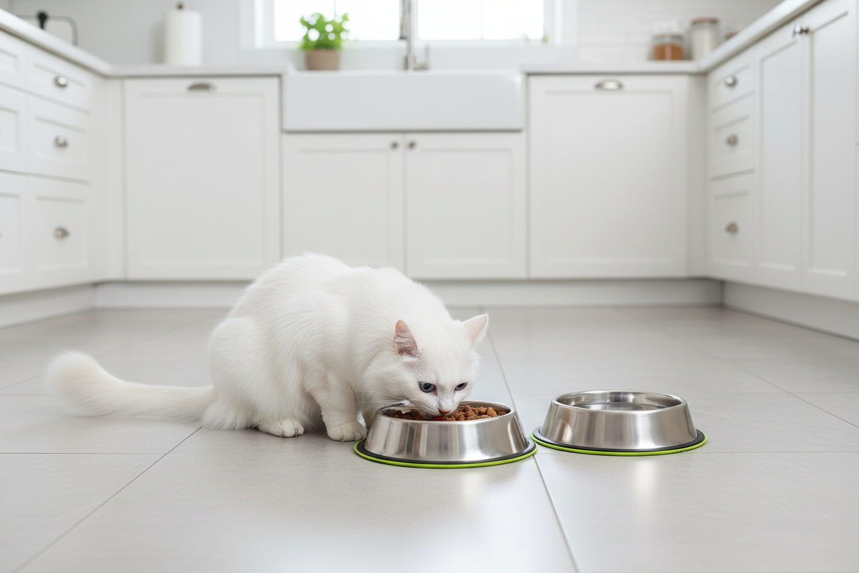 Cat Bowl Set - Kitchen Scene