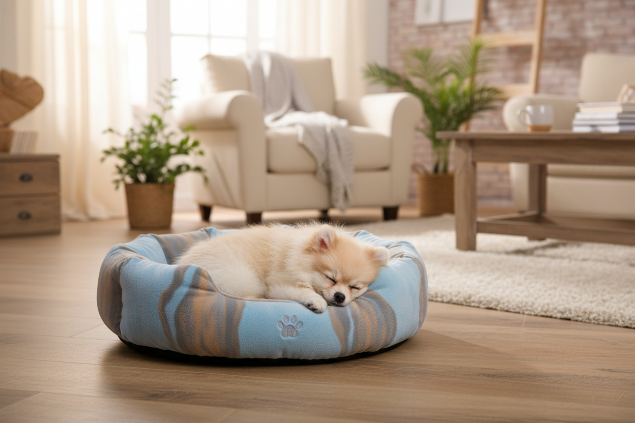 Cozy Dog Bed Lifestyle