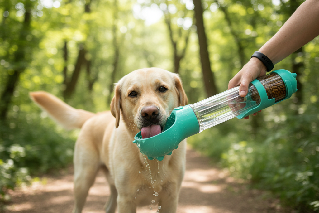 Dog Water Bottle - Labrador Hiking