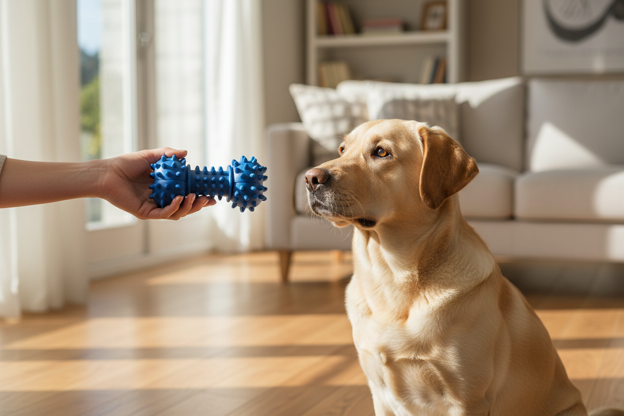 Durable Chew Toy - Offering Scene