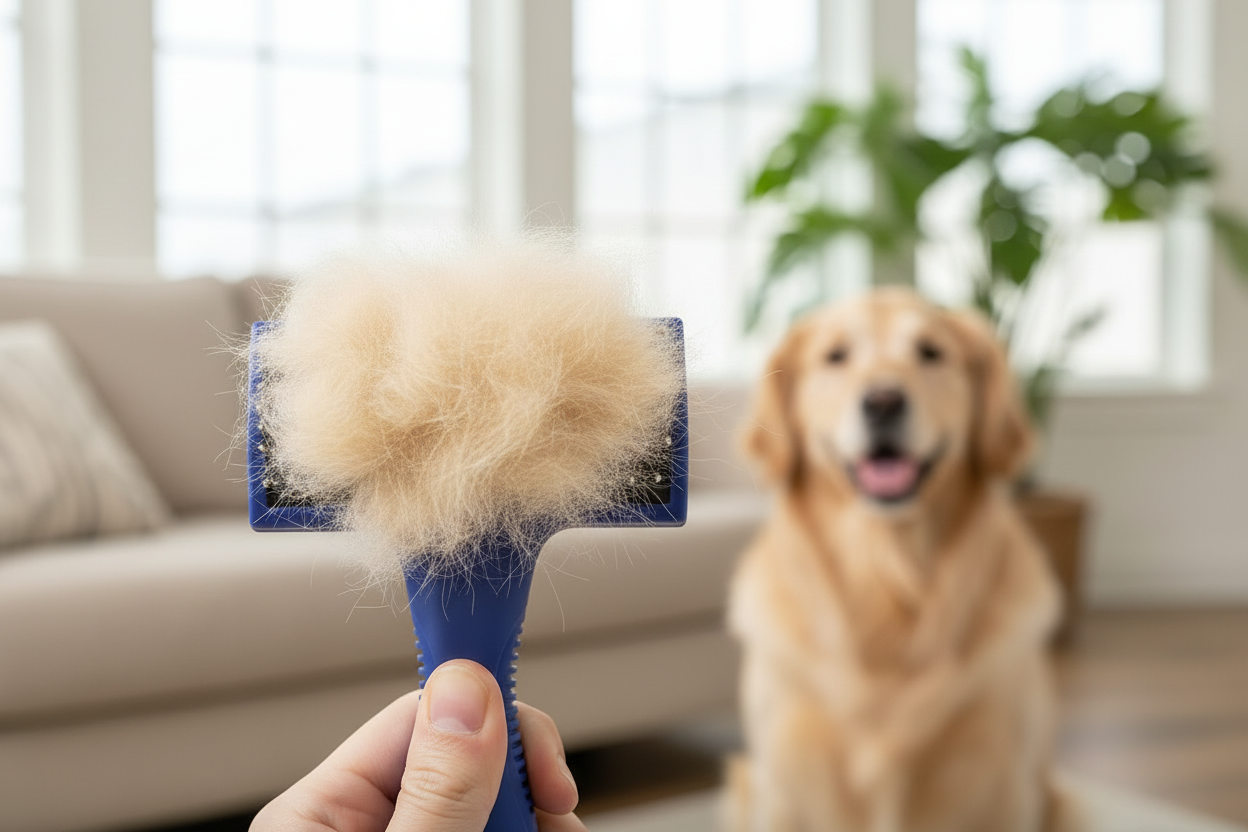 Grooming Brush - After Use Living Room