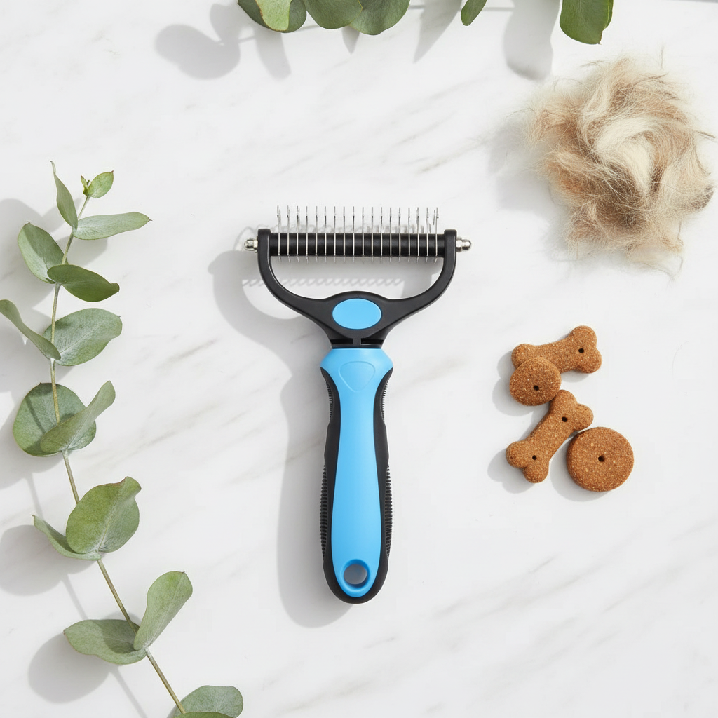 Grooming Brush - Flat Lay