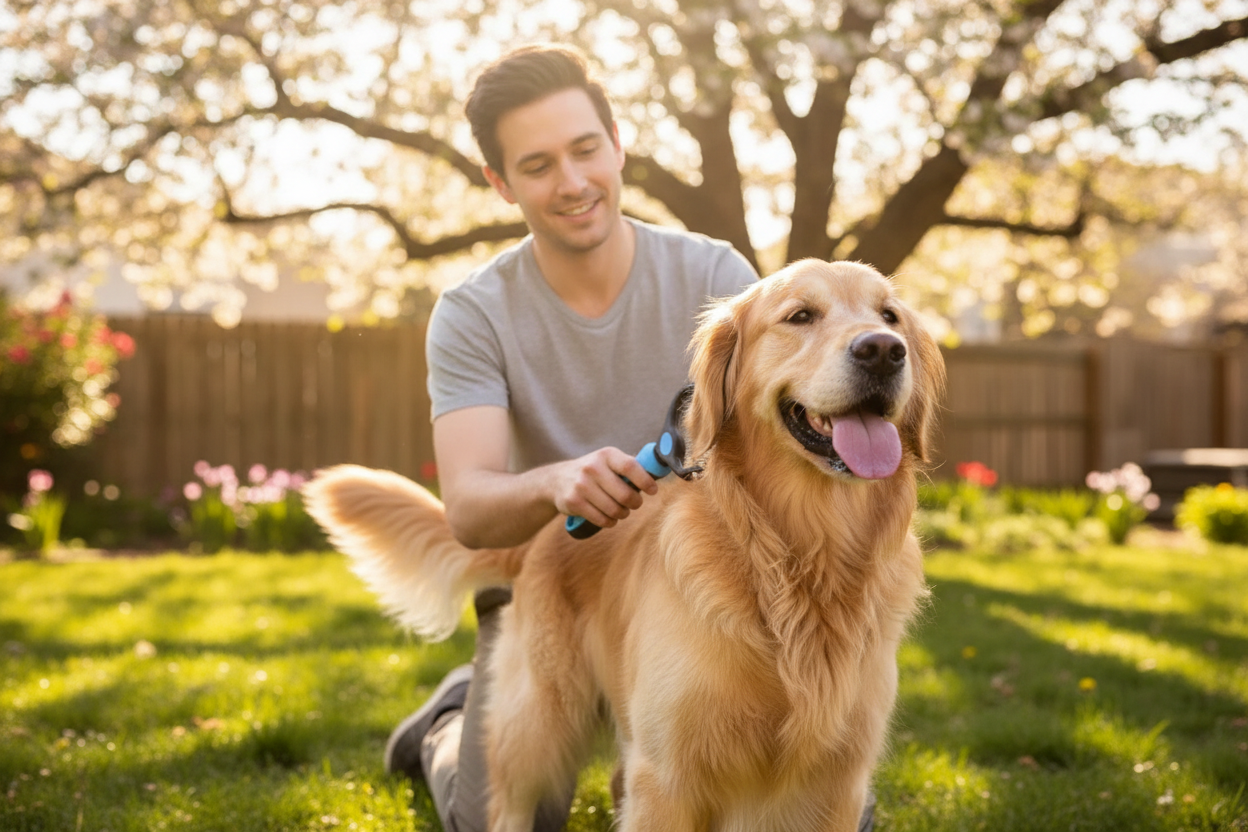 Grooming Brush - Golden Retriever Lifestyle