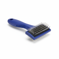 Professional dog grooming brush with ergonomic handle