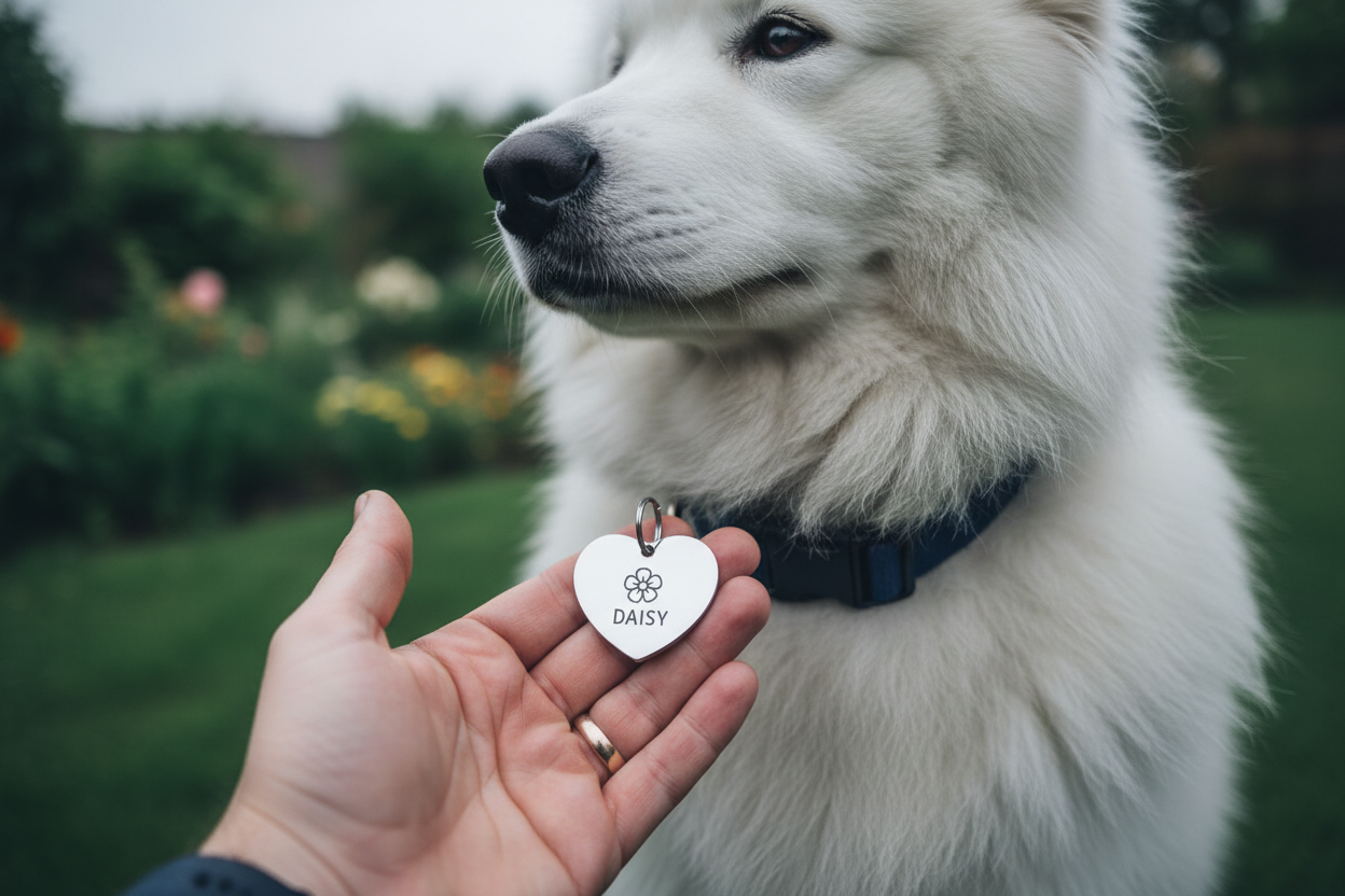 Personalized Pet ID Tag - Cool Silver