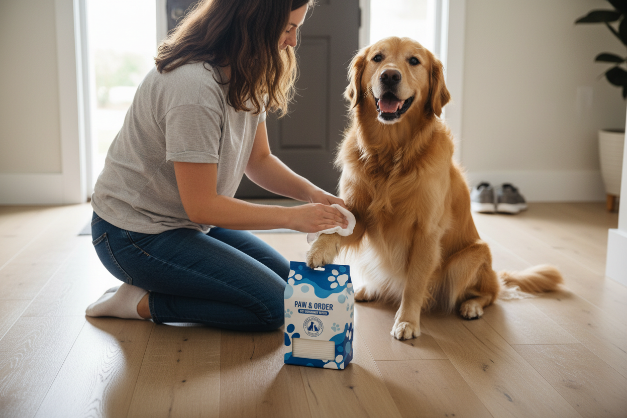 Pet Grooming Wipes - Lifestyle