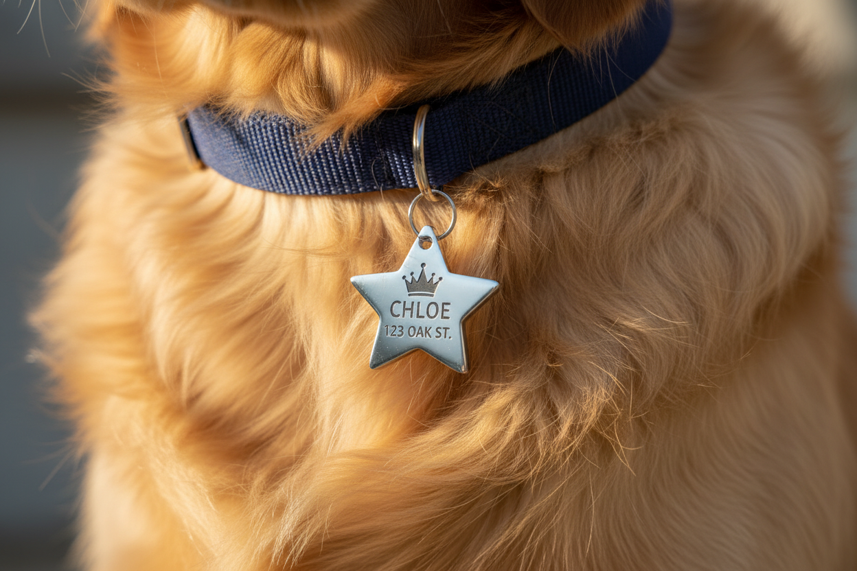 Pet ID Tag - Close Up