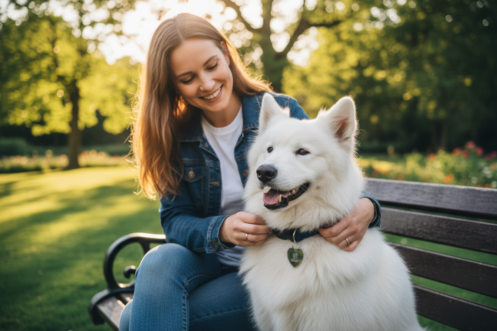 Pet ID Tag - Park Scene