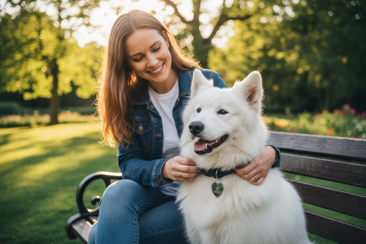 Pet ID Tag - Park Scene