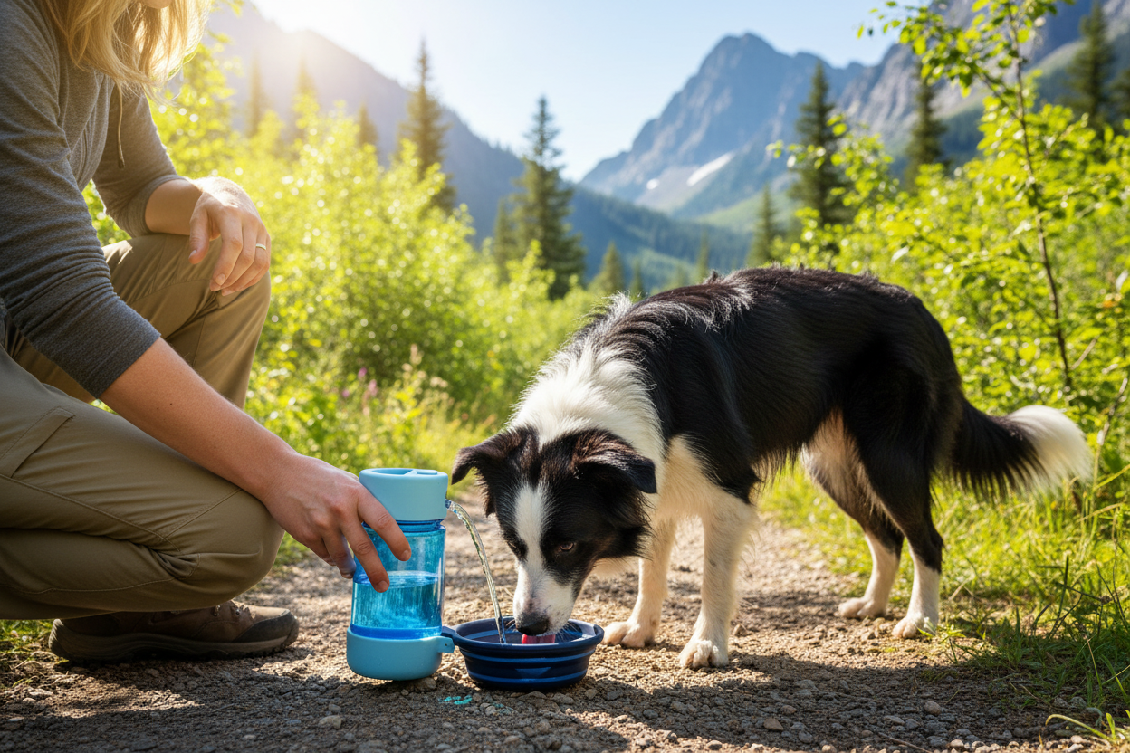 Pet Travel Water Bottle - Hiking Trail