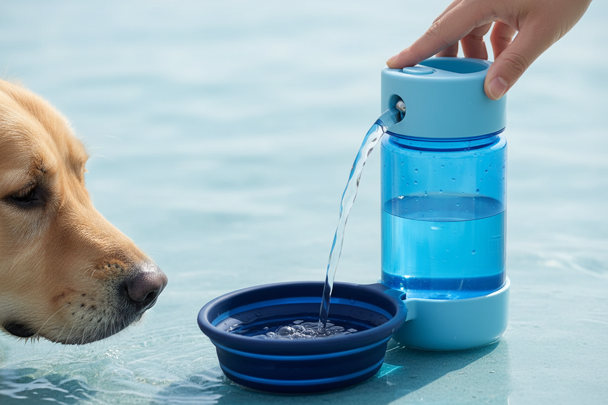 Pet Water Bottle - Water Pour Close Up
