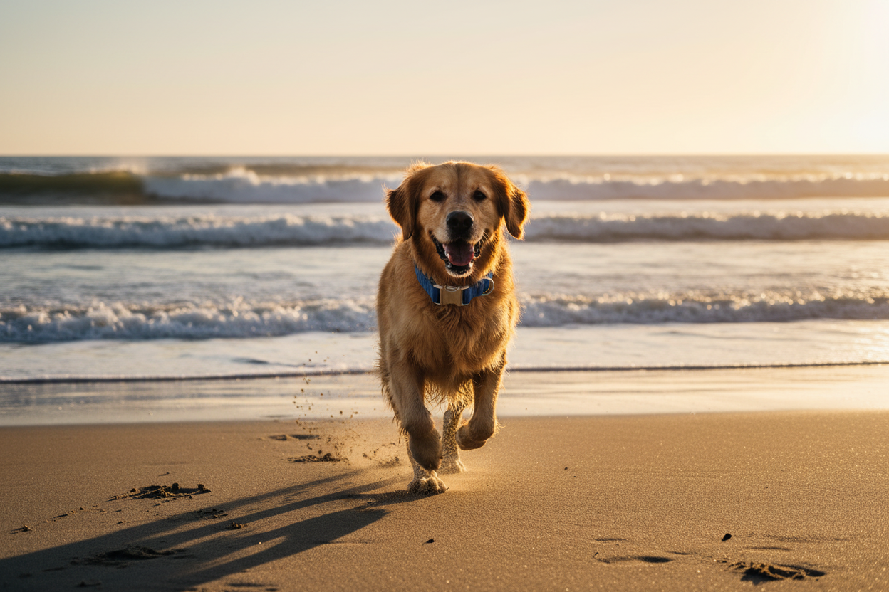Premium Dog Collar - Beach Run