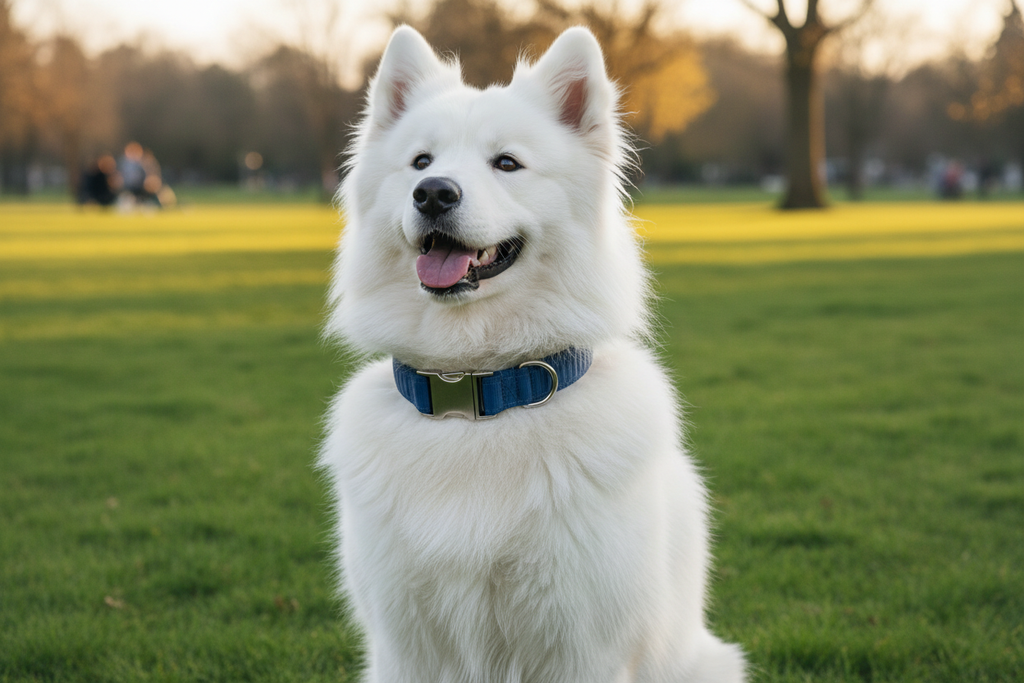 Premium Dog Collar - White Dog