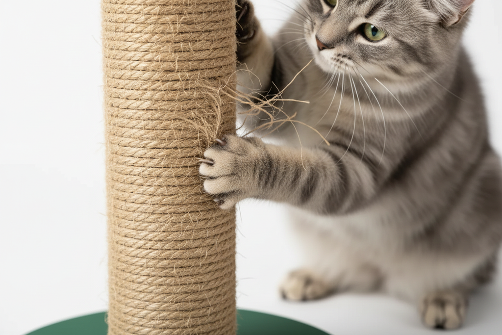 Sisal Scratching Post - Claw Close Up