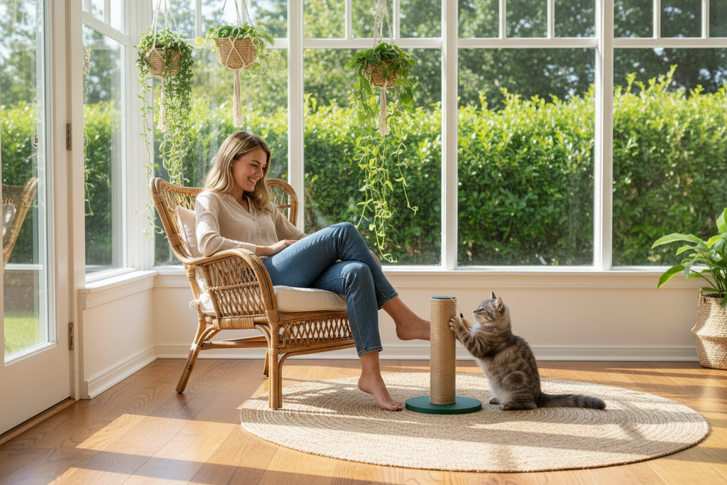 Sisal Scratching Post - Sunroom