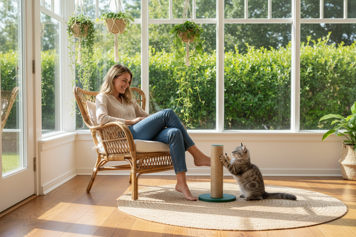 Sisal Scratching Post - Sunroom