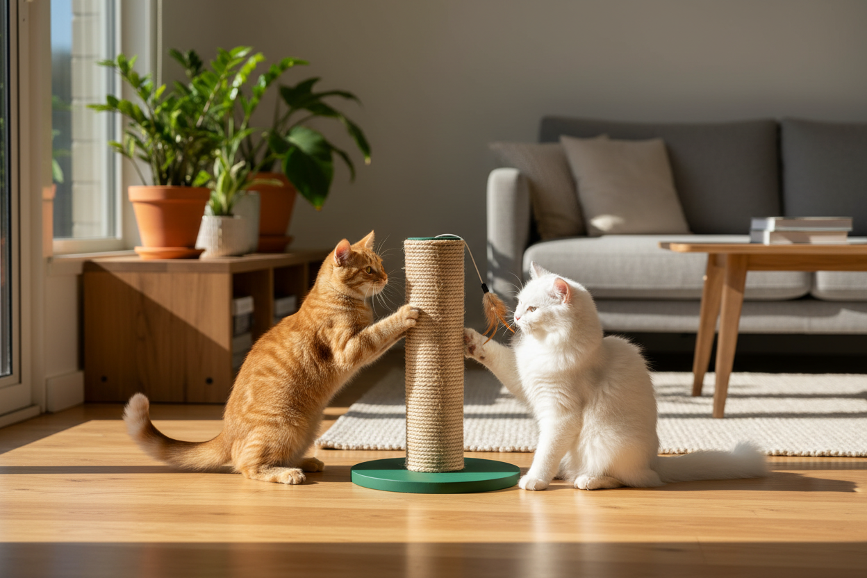 Sisal Scratching Post - Two Cats
