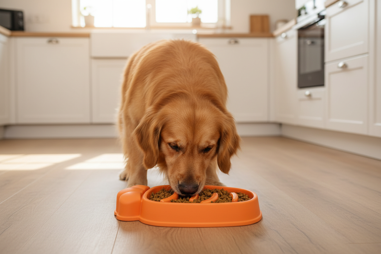 Slow Feed Dog Bowl - Kitchen Lifestyle