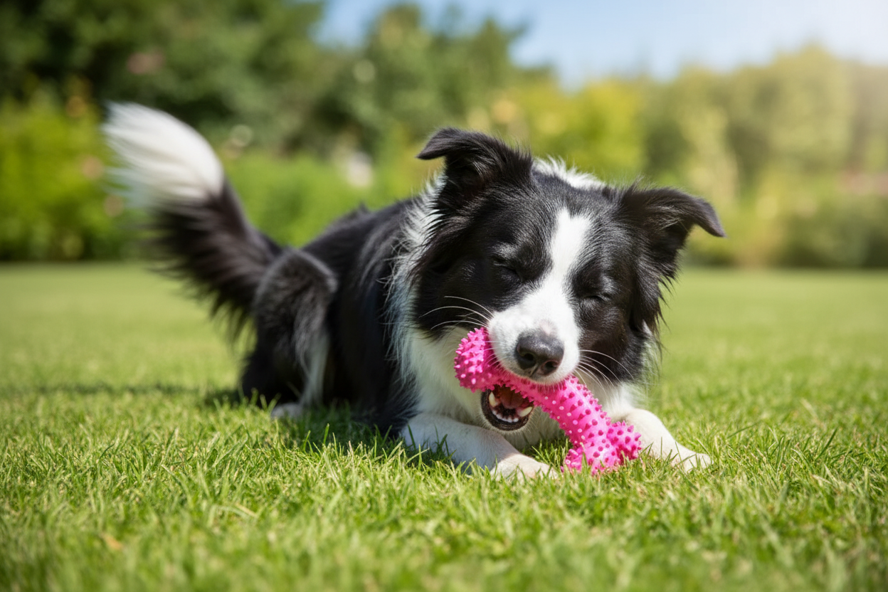 Spiky Bone Chew Toy - Outdoor Play