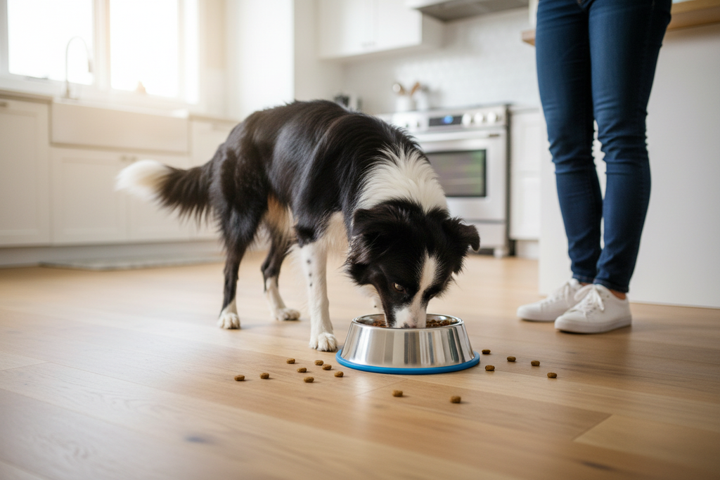 Stainless Steel Dog Bowl - Border Collie Kitchen