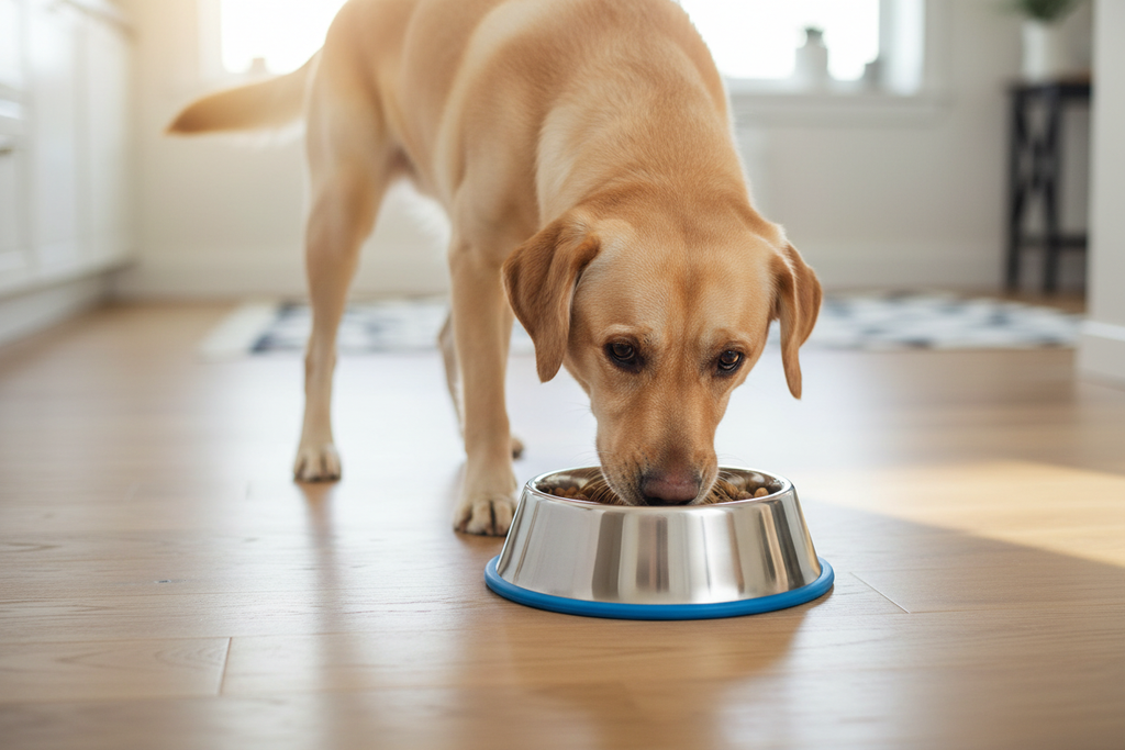 Stainless Steel Dog Bowl Lifestyle